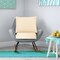 Outdoor Chair Cushion Set Seat And Back Cushion Polyester Thick Padded With Ties Removable Cover Patio